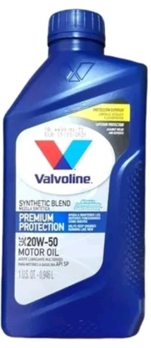 VALVOLINE SEMI SINTETICO 20W-50 1/4