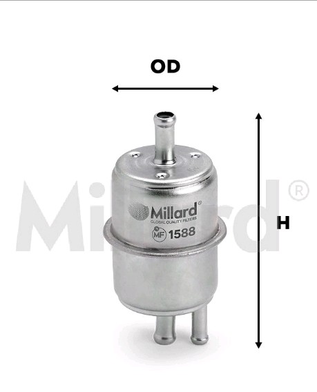 FILTRO GASOLINA MF-1588 Universal con Retorno