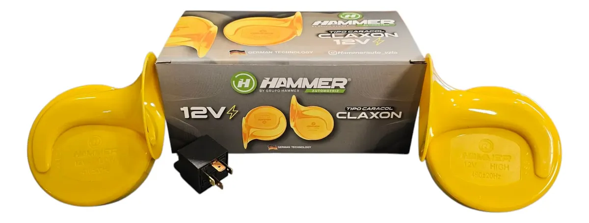 Claxon tipo caracol 12V/24V HAMMER